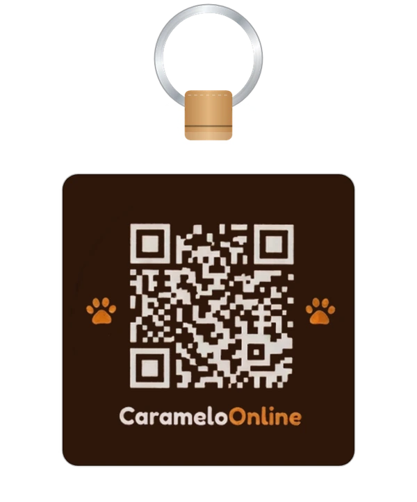 Medalha quadrada, lado QR Code